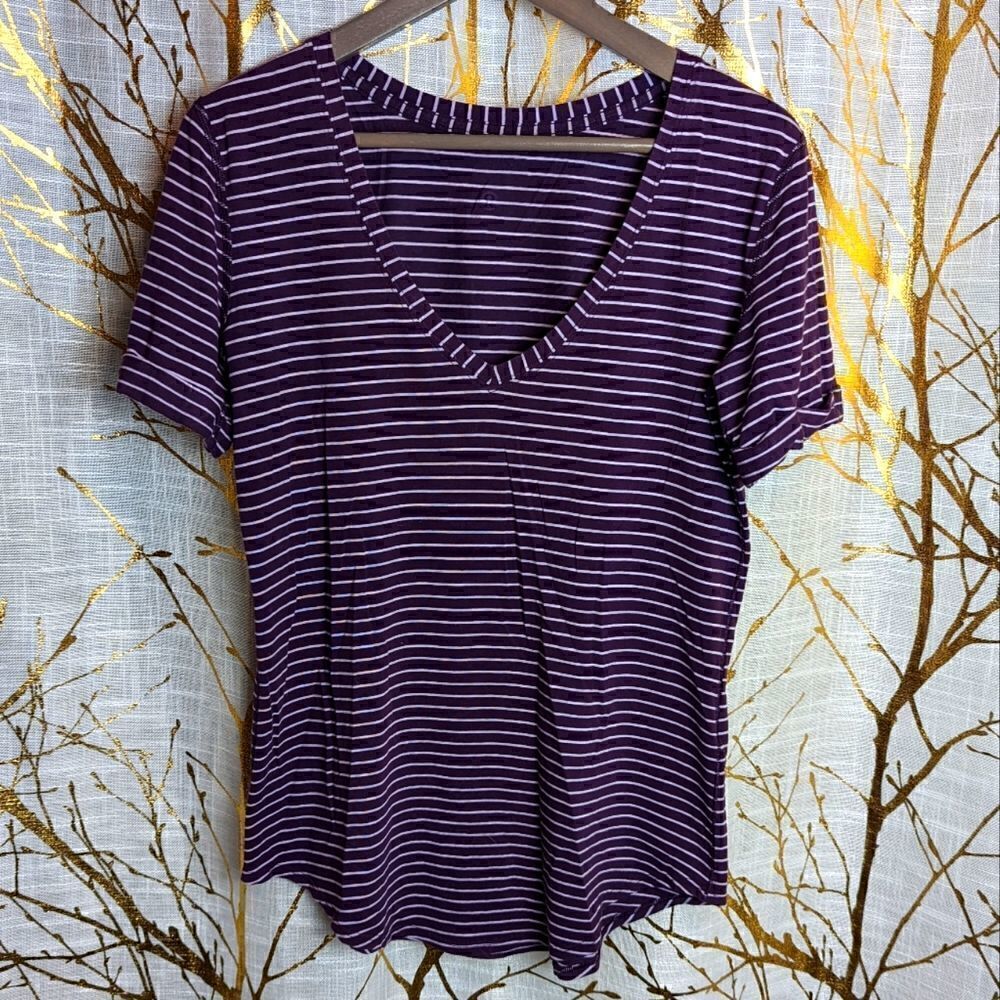 lululemon striped tee   
